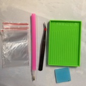 钻石绣专用工具 钻石画工具全套圆钻点钻粘钻笔翻钻盒小镊子套装
