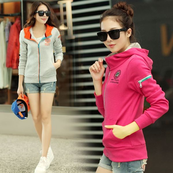 热销<em>女卫衣</em> 2015春秋新款 长袖 <em>外套</em> <em>开衫</em> <em>卫衣</em>