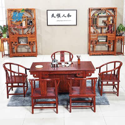 [2015爆款]粤顺 红木博古架 隔断 中式花梨木家