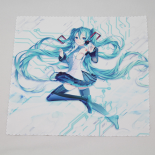 眼镜布 漫空 miku 新版初音未来擦布 psv 掌机擦机布/眼镜布 psv掌机
