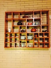 格子架实木格子置物架格子柜壁挂木架书架木置物架茶壶展示架