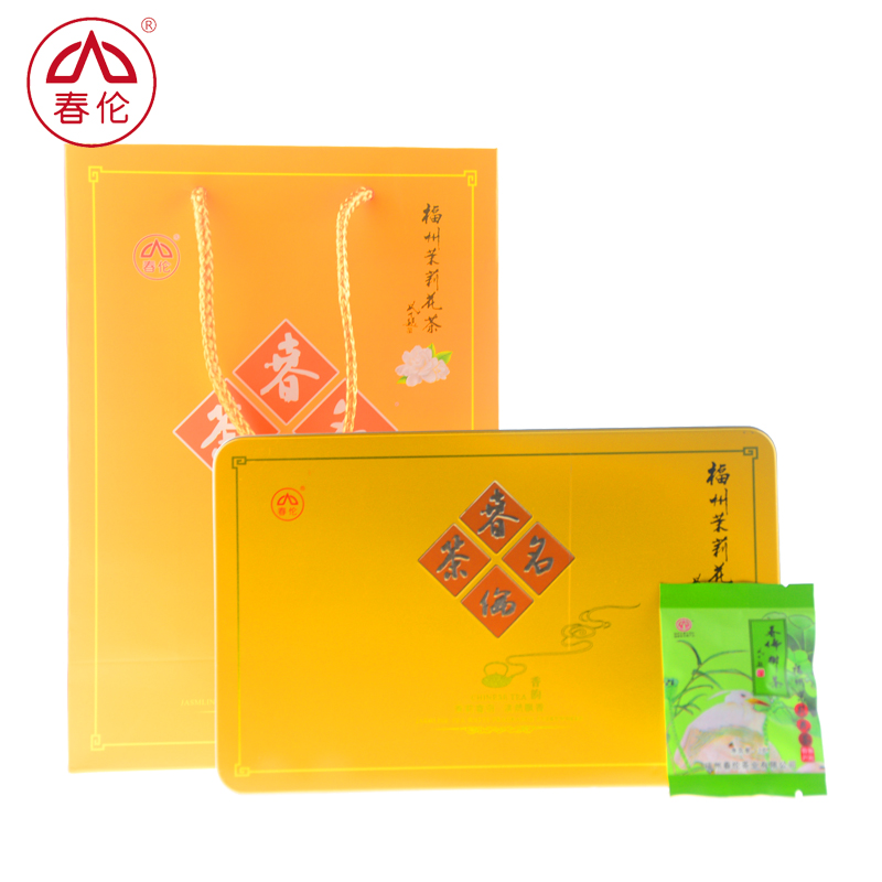 春伦名茶 茉莉花茶 特级福建福州茉莉花茶叶 礼盒茶
