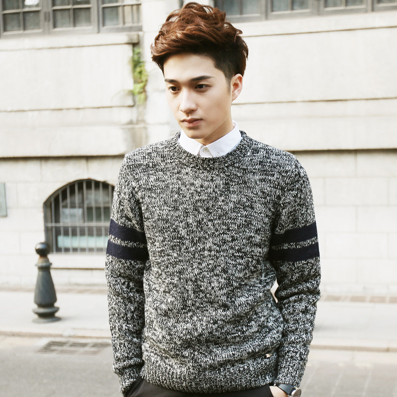 罗犸斗士 高端羊毛衫 男 加厚 英伦男士针织衫