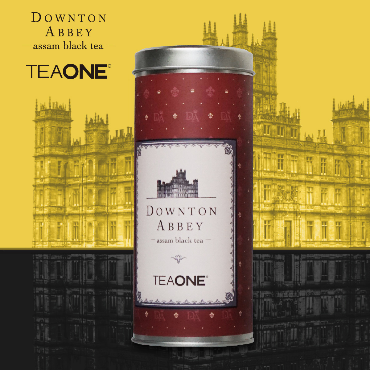 TEAONE 阿萨姆红茶罐装茶  英剧唐顿庄园DOWNTOWNABBY合作系列