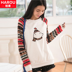 青少年春秋装韩版<em>少女</em>风衣棒球服<em>初中</em>学生中长