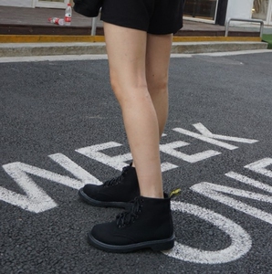 系带马丁靴骑士机车靴子