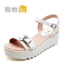 1115303058 舒适坡跟女凉鞋 柜正品 达芙妮旗下鞋