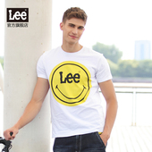 L296192LQK14 SMILEY笑脸短袖 商场同款 T恤白 2017秋冬新款 Lee男装