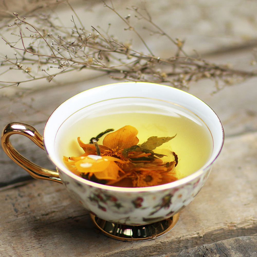 香思草堂 润喉花茶 雪梨片 金莲花 桂花 金嗓子 胖大海花茶组合