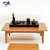 竹庭炕桌方桌小桌子守酒窗桌茶几榻榻米桌楠竹小矮桌床上桌炕几