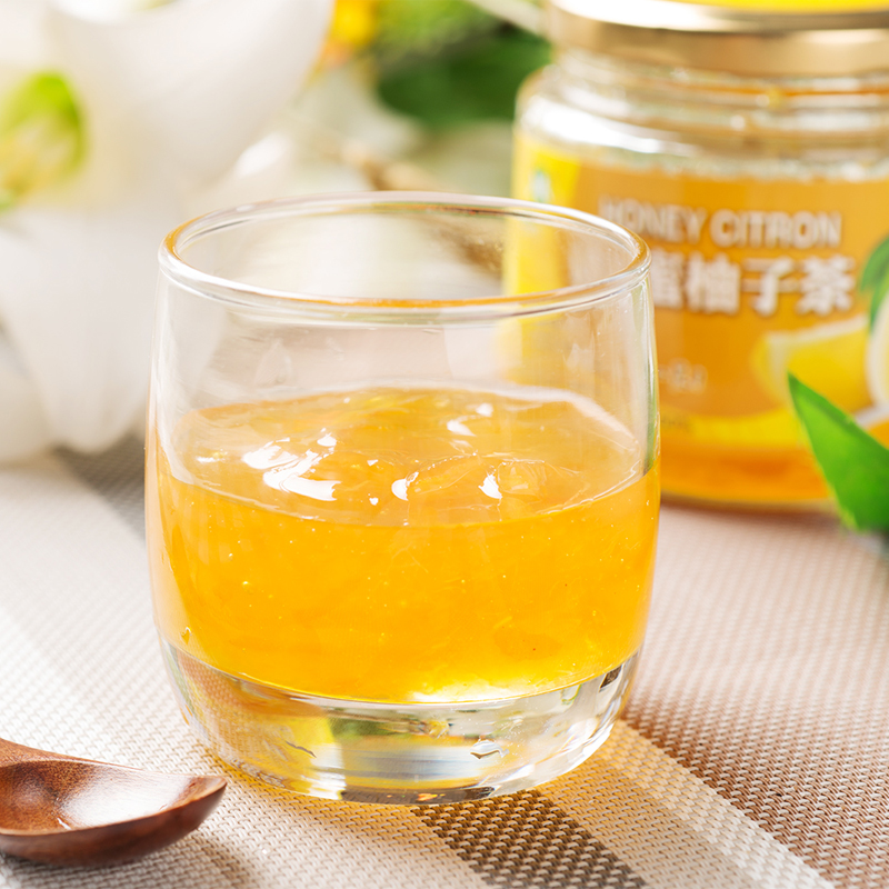 【2瓶送杯勺】蜂蜜柚子茶500g 水果茶果酱 夏季冷饮维C冲饮品