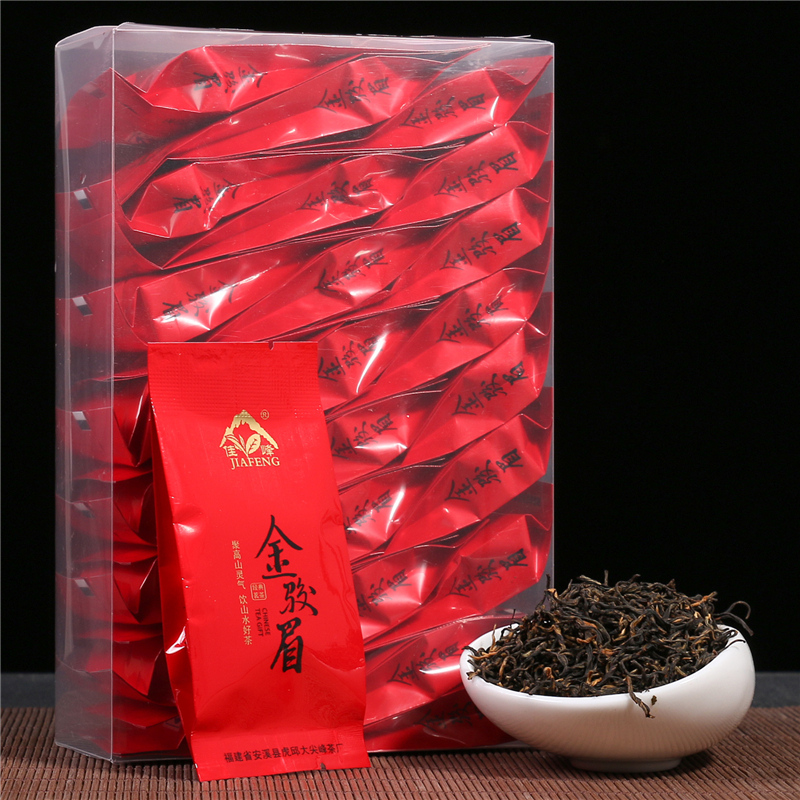 金骏眉红茶茶叶 武夷山金俊眉简易PC盒装小泡袋装茶120g 佳峰茶叶