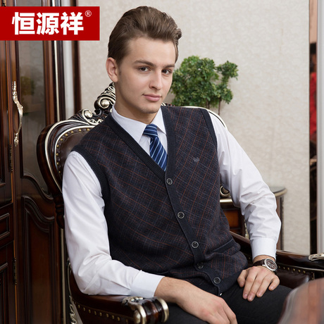 淘宝网购物-恒源祥 <em>羊毛背心</em> 男士毛线<em>背心</em> 男