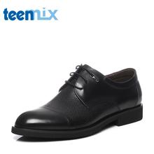 Teenmix/天美意2017夏季专柜同款牛皮德比鞋男正装鞋男鞋3CX01BM7图片