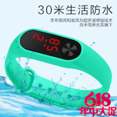 led手环电子表女中学生情侣运动防水智能计步夜光硅胶跑步手表男