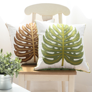 田园民族风手工刺绣靠垫