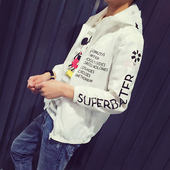 外套林弯弯陈冠希薄款 情侣防晒衣服夹克潮男装 日系原宿风夏季韩版