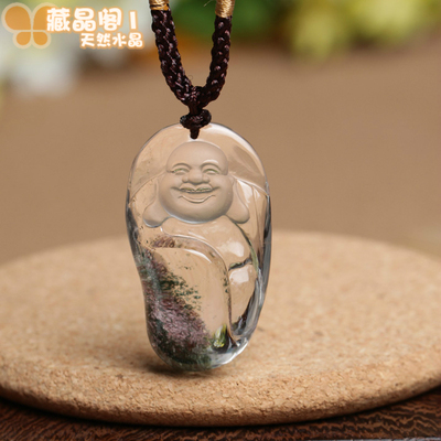 水晶弥勒佛头像
