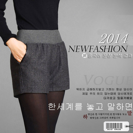 <em>淘宝网</em>购物-<em>毛呢短裤</em>2014秋冬新款韩版大码女