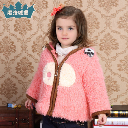 2015韩版女童装一岁半两岁女宝宝冬装新款加
