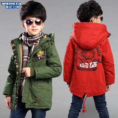 童装男童冬装棉衣外套2016新款中大童儿童加