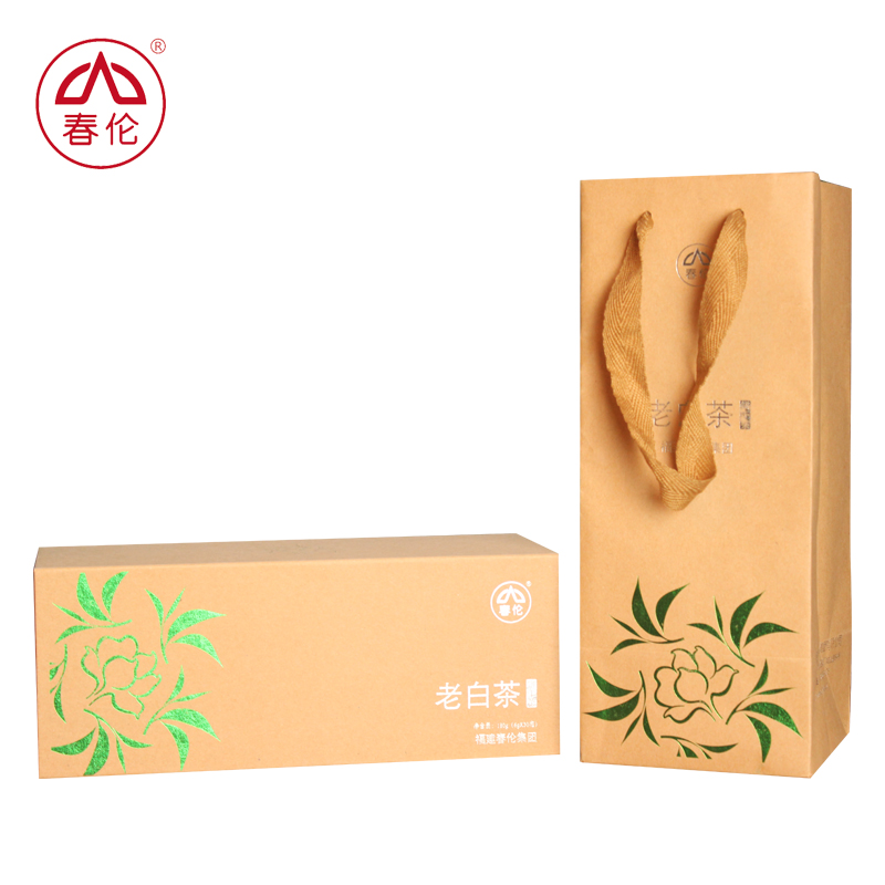 春伦茗茶 老白茶茉莉 小茶饼 福鼎白茶 福州茉莉花茶 白牡丹 礼盒