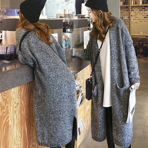 【图】秋冬新款显瘦中长款<em>超长</em>女装<em>外套</em>针织开