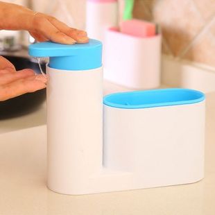 热卖创意家居生活日用品多功能厨房洗洁精沐浴液瓶海绵收纳置物架