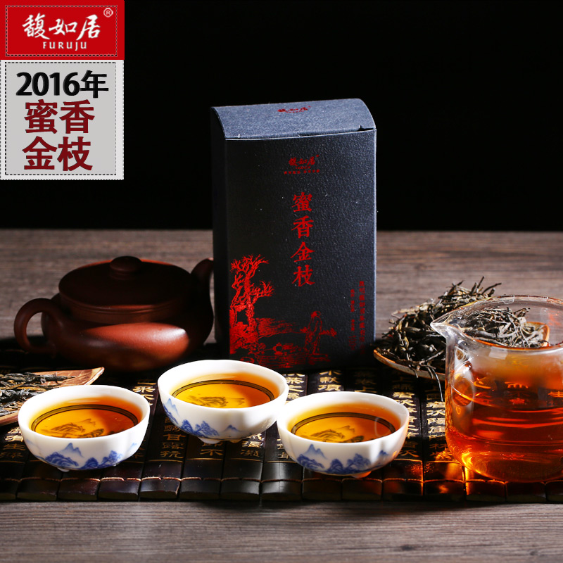 馥如居 云南凤庆蜜香金枝滇红茶 春茶 功夫红茶古树茶叶散茶100g