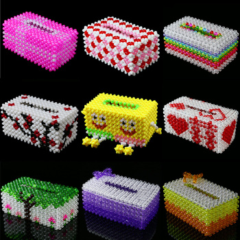 淘宝网推荐: diy纸巾盒材料包手工串珠纸抽盒纸