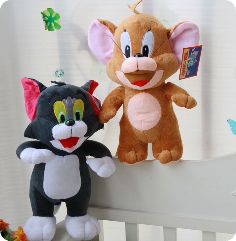 杰里/站姿猫和老鼠公仔汤姆和杰瑞鼠杰里玩偶布娃娃毛绒玩具儿童礼物