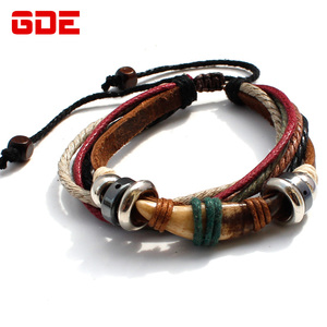 青年牛皮骨质手链