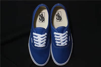 范斯万斯正品 vans authentic 经典款 蓝色 帆布鞋 男士女士鞋