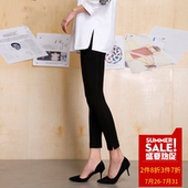女外穿女 OL黑色显瘦弹力打底裤 时尚 多件多折>OSA欧莎2017春装