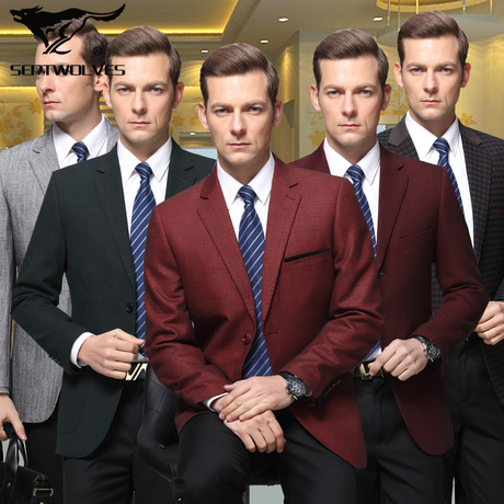 淘宝网购物-春秋冬新七匹狼羊毛单西服商务休