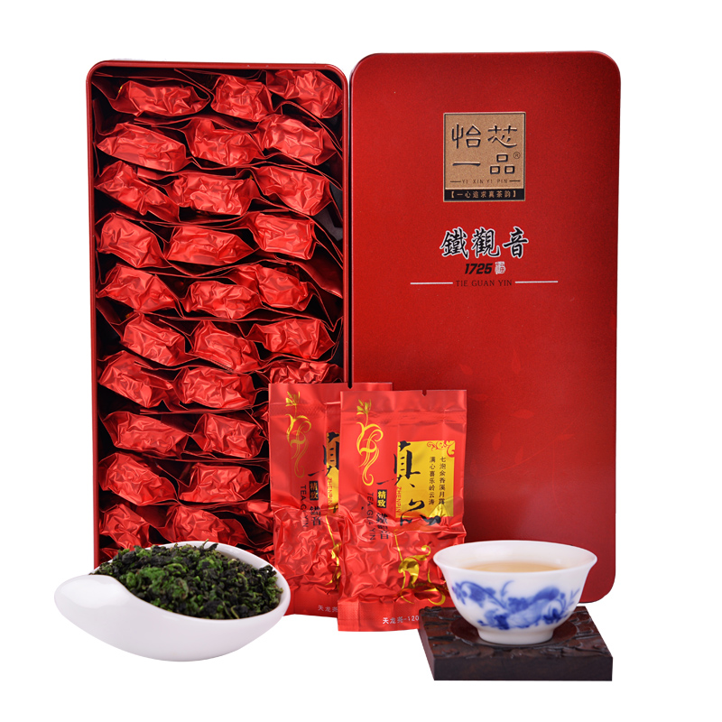 安溪铁观音 特级浓香型 乌龙茶叶 新茶正品1725 秋茶250克礼盒装