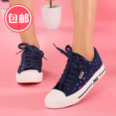 15秋冬季女孩帆布鞋子高帮中学生加绒棉鞋运
