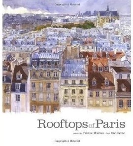 新品促销 rooftops of paris 巴黎老屋顶水彩速写sketchbooks