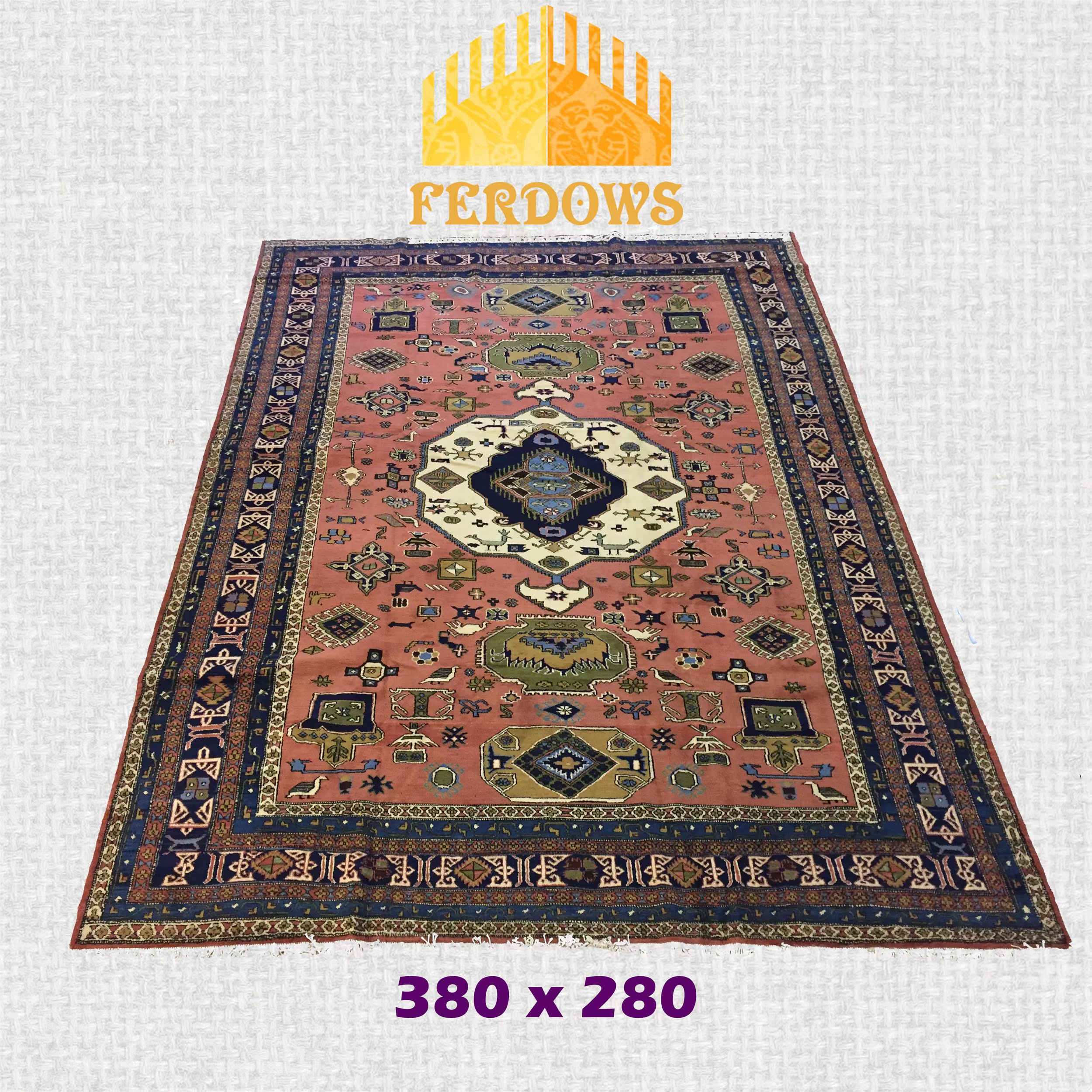 伊朗进口纯手工编织纯羊毛地毯 后现代简约复古 客厅卧室床边地毯