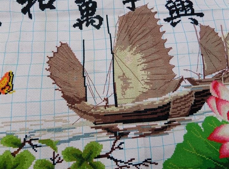 纯手工十字绣成品家和万事兴鹤寿年丰一帆风顺1.5米1.
