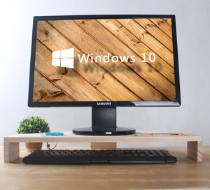 实木三角显示器增高架转角办公桌面电脑液晶屏