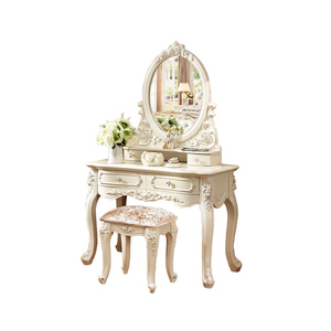 欧式实木雕花化妆桌