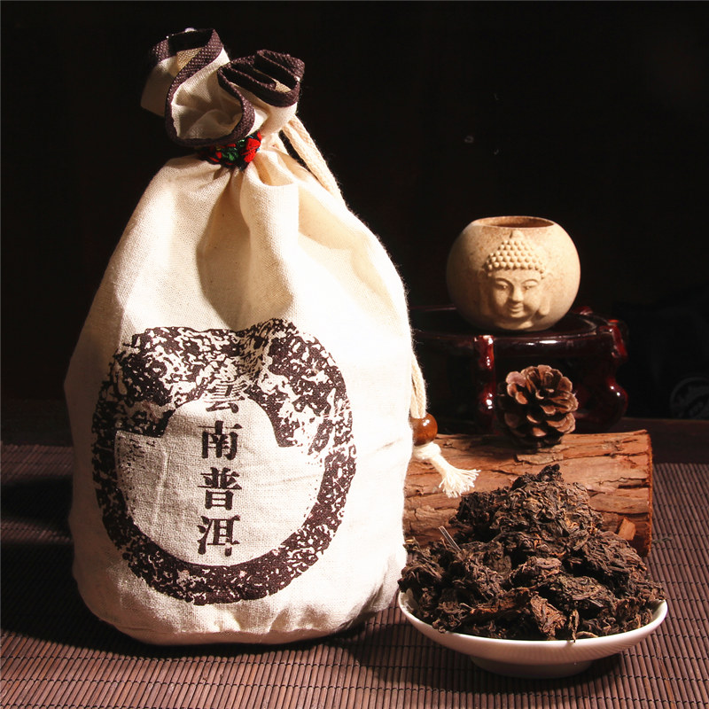 福利清仓 普洱茶陈年干仓老熟茶 勐海老茶头500克散装  特价包邮