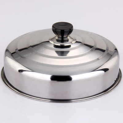 8cm优质不锈钢特高可视盖 汤锅蒸锅奶锅玻璃锅盖可立可挂式