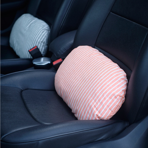 简约条纹棉麻腰靠