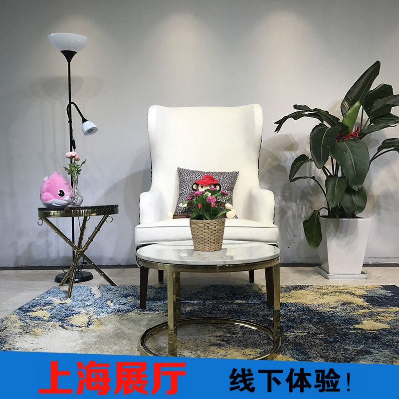 正品打折欧式老虎椅美式单人沙发现代休闲设计款北欧实木单人后现代高背椅 原价2480.00元 现价2480.00元包邮抢购专卖店品牌专卖