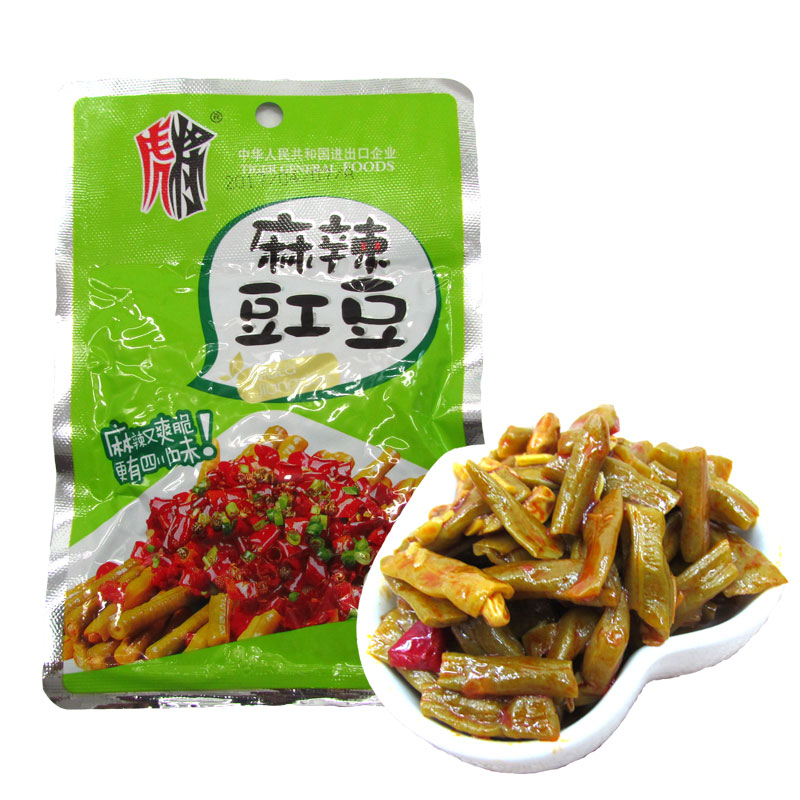 虎将麻辣豇豆52g 开袋即食速食榨菜咸菜下饭菜酱腌泡菜独立包装