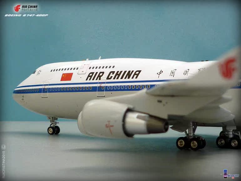 1:200 中国国际航空 b747-400 b-2472 飞机 客机模型 合金 成品