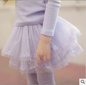 特价韩国童装新款2014春秋装女童裙裤蓬蓬纱蛋糕公主裙裤打底长裤