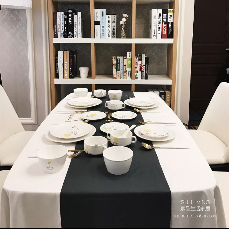 正品打折欧式北欧风时尚黑白风格简约纯色现代雅黑色纯棉布艺流苏桌旗定制 原价38.00元 现价38.00元包邮抢购专卖店品牌专卖